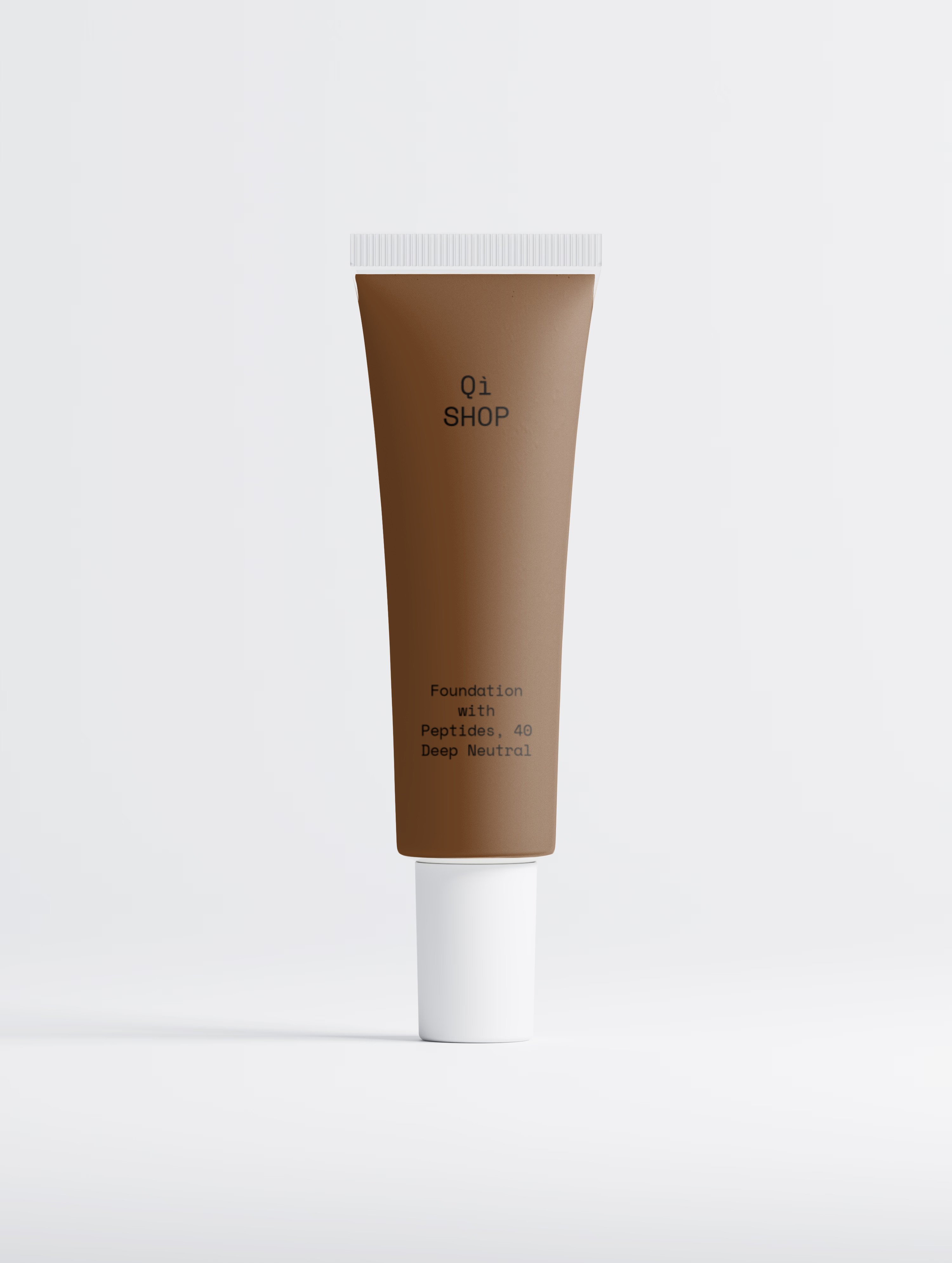 Qì-Shop - Foundation with Peptides, 40 Deep Neutral, 30 ml