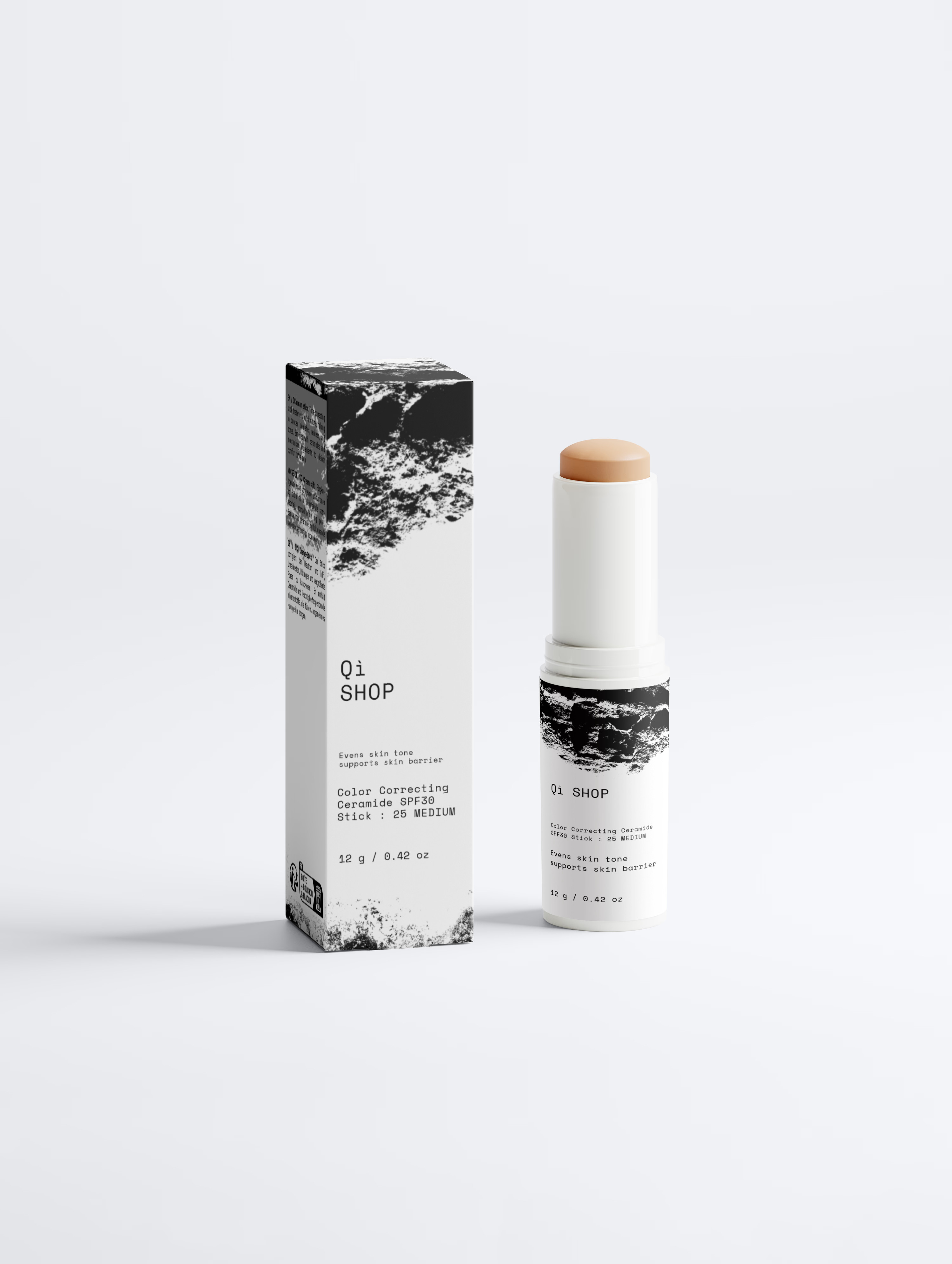 Qì-Shop - Color Correcting Ceramide SPF30 Stick : 25 MEDIUM, 12 ml